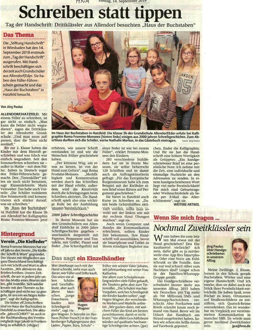 presse_02_Zum Tag der Handschrift